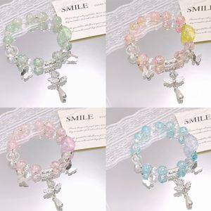 Exquisite Butterfly Pendant Colorful Crystal <b>Bracelet</b> Sweet Colorful <b>Beads</b> Lucky <b>Bracelet</b> Versatile Style Korean <b>Bead</b> <b>Bracelet</b> - Product Image 4