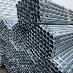 Tuyau rond galvanisé à chaud de haute qualité, facile à installer, soudé par électrofusion, <span class=keywords><strong>diamètre</strong></span> extérieur 26,7/33,4/42,2, Q235B Q355B - Product Image 2