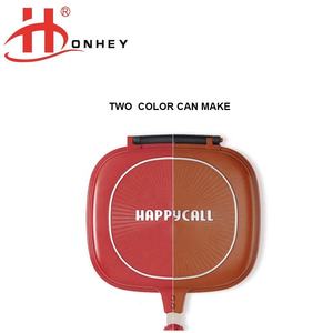 高品质铝制不粘双面方形Happycall双面烤盘煎锅厂家直销批发 - Product Image 1