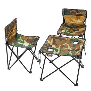 Juego de Mesa y Sillas Plegables Portátiles con Marco de Aluminio Ultraligero, 5 Piezas, Diseño Moderno para Campamentos, Playa y Picnics al Aire Libre - Product Image 2
