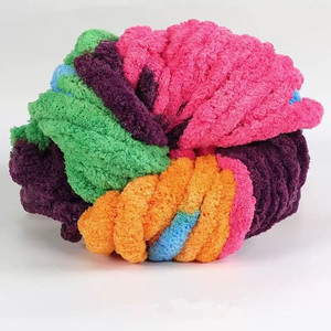 Wholesale Arm Knitting Chunky Chenille <b>Yarn</b> for Chunky Blanket and Cat Bed - Product Image 1