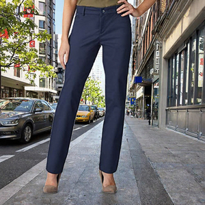 Pantalon droit à taille haute Tara, respirant, décontracté, imprimé numérique, pour l'automne - Product Image 3