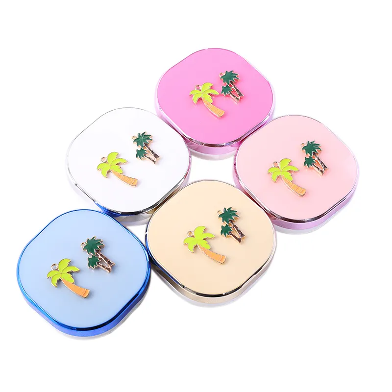 Cheap Fashion Contact Lens Accessories Eyeglass Box Contact Lens and Case Cute with mirror