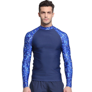 Vêtements de surf personnalisés pour hommes, protection solaire UV, combinaisons de plongée à manches longues, chemises de compression à séchage rapide, rashguard BJJ MMA - Product Image 2