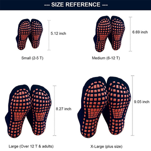 Chaussettes antidérapantes personnalisées avec logo, vente en gros, chaussettes de <span class=keywords><strong>trampoline</strong></span> antidérapantes, logo imprimé sur le dessous, taille unique, printemps - Product Image 3