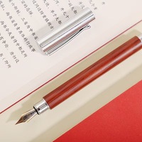 Stylo de calligraphie professionnel Vintage en bois de rose noyer en métal, fournitures de papeterie de bureau de cadeau de célébration d'événement de Promotion