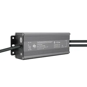 100-277V stok su geçirmez 8.33a triyak kısılabilir LED trafo 200 W 24 volt