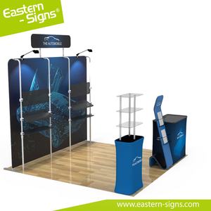 10*10 étagères de stand de salon d'exposition avec logo personnalisé - Product Image 5