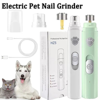 Coupe-ongles et lime à ongles électriques portables automatiques de luxe Jumon pour animaux de compagnie, rechargeables, en plastique, sans douleur, pour chats et chiens