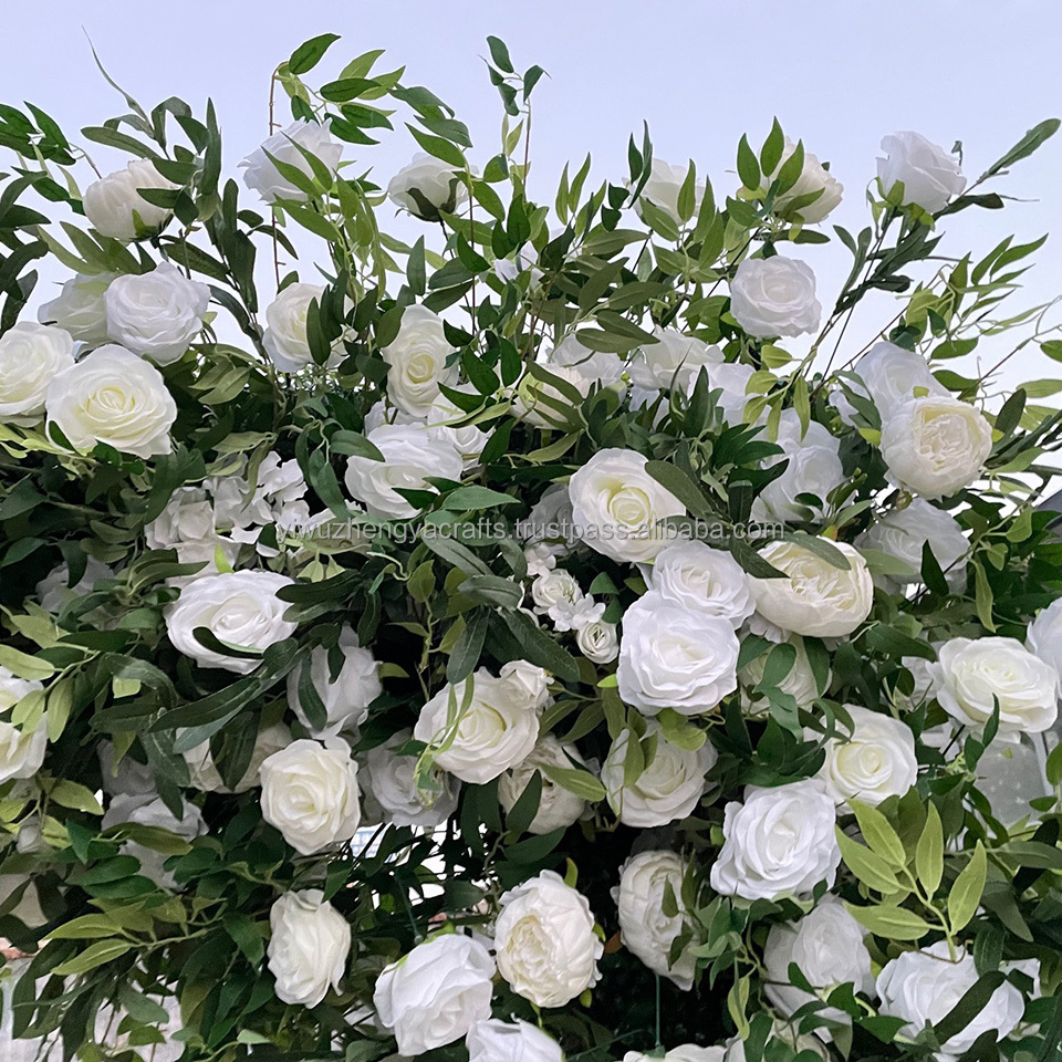 Wedding Events Decor Colorful Flower Arch Artificial Flowers Tropical Flowers Arch for Wedding Arch