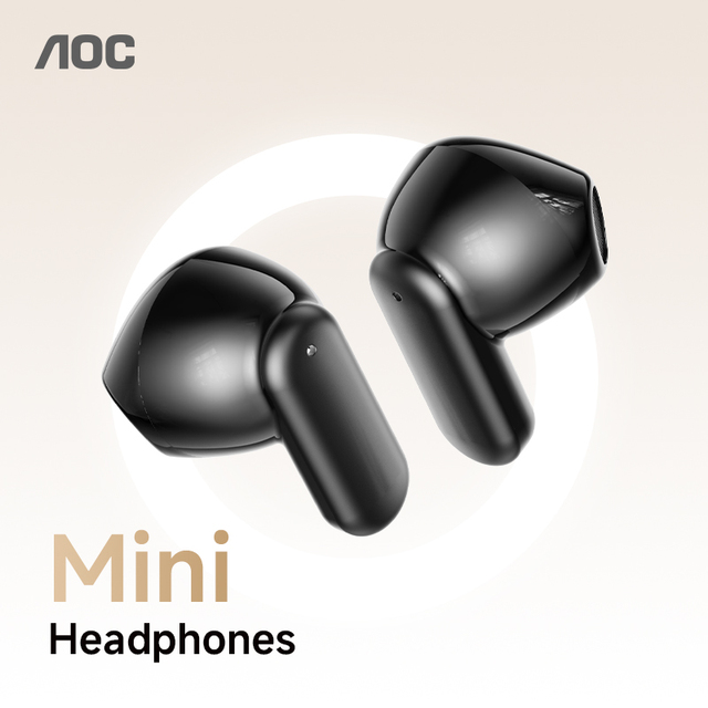 Wholesale AOC TWS True Wireless Gaming Earbuds Semi-In-Ear Headphones Waterproof with ENC Call Noise Reduction