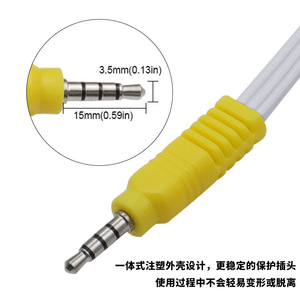 Cable AV RCA Macho a Hembra 3 en 1 para TV, Adaptador de Audio y Video para Computadora con Revestimiento de PVC - Product Image 4