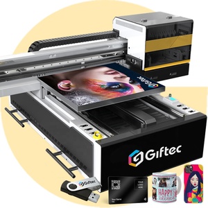 Giftec Good Quality <strong>Large</strong> <strong>Format</strong> UV DTF Printer Glass Metal Business Card <strong>Printing</strong> Machine Grando Impresora UV A1 Cama Plana - Product Image 1