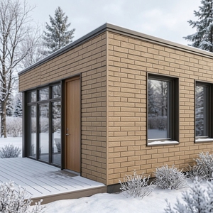 Panneau <span class=keywords><strong>de</strong></span> bardage extérieur isolé avec finition sculptée en pierre pour <span class=keywords><strong>maison</strong></span> d'hiver au Canada - Product Image 5