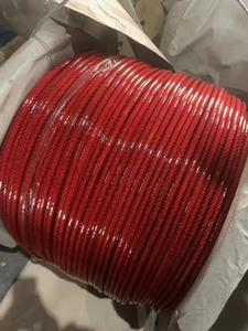 Câble en acier galvanisé électrique de 3mm <span class=keywords><strong>4mm</strong></span> de câble métallique d'acier enduit de PVC multicolore 6x7 + FC 7x7 - Product Image 3