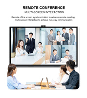 Système interactif intelligent tout-en-un pour conférences avec écran tactile 4K, affiche numérique 65 pouces, animation SDK pour le secteur financier et les bureaux
