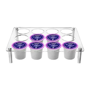 Großhandelspreis Acryl-Kaffeebecher Display-Rack und Aufbewahrungs-Organizer kompatibel mit K-Bechern für Büro Heimküche