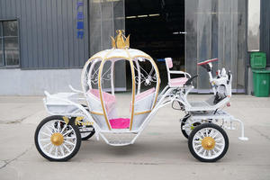 Chariot de balade électrique de type citrouille, thème Princesse Cendrillon, pour mariage, visites de parcs, défilés et décoration, de fabrication industrielle - Product Image 6