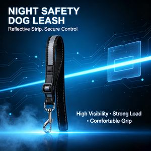 Laisse réfléchissante pour chien, laisse de sécurité nocturne en nylon pour animaux de compagnie, pour chiens de taille moyenne et grande, pour la promenade en extérieur - Product Image 1