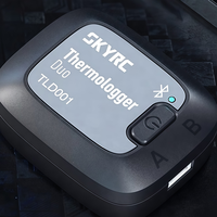 SKYRC TLD001 Thermologger Duo Enregistreur de données de température à 2 canaux -20~210 ℃   Capteur de type K pour moteur RC, ESC, température de la batterie