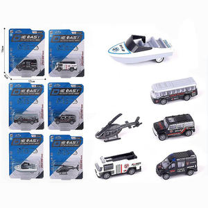 Nouveau et populaire 1:<span class=keywords><strong>64</strong></span> ensemble de modèles de traction en alliage, modèle de voiture jouet moulé sous pression d'<span class=keywords><strong>ambulance</strong></span> d'ingénierie de feu - Product Image 2