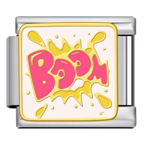 Bracelet DIY tendance en acier inoxydable plaqué or, motif goutte d'huile, série anglaise de dessins animés, module <span class=keywords><strong>italien</strong></span> ICJ, avec la <span class=keywords><strong>phrase</strong></span> « Never Give ». - Product Image 6