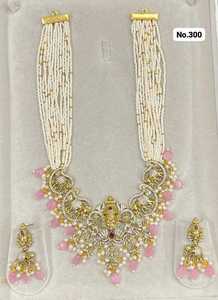 Elegante Juego de Collar y Aretes con Circonita, Chapado en Oro, Joyería de Diseño para Mujer, para Bodas y Fiestas, Venta al Por Mayor - Product Image 3