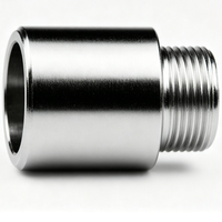 Adaptateur fileté automobile/industriel en acier inoxydable CNC 304/316, résistant à la corrosion et anti-fuite