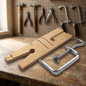 Étau de menuisier multifonctionnel avec pince à fente en V, en bois dur, outil pour la fabrication de bijoux, pour la découpe, le dégrossissage, le façonnage, travail manuel de bijoutier |   GS133 - Product Image 2