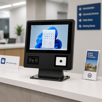 Kiosque de libre-service gouvernemental, moniteur tactile industriel étanche dédié, terminal public, écran LCD