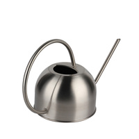 Arrosoir moderne et écologique en acier inoxydable de 1,5 L pour l'extérieur et l'intérieur, avec long bec pour le jardinage et les fleurs
