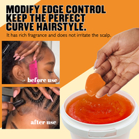 Gel Coiffant Tresses et Locs à Marque Privée, Fixation Maximale pour Bords, Grande Taille 33 oz et 60 oz, Gel de Tressage Propre et Net