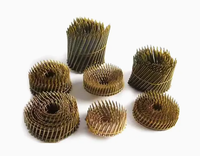 Clous en spirale métriques en acier de haute qualité avec tige filetée de 0,131 po pour palettes lourdes ou bobines de câbles