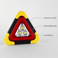 Solarbetriebene LED-Auto-Warnleuchte mit Hochintensitäts-Prismenreflektor USB-Aufladung Warnsignal-ABS-Material
