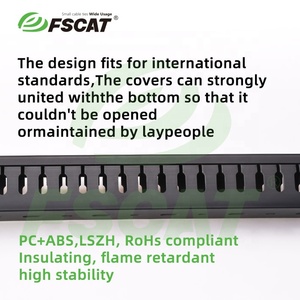 Fscat màu xám <span class=keywords><strong>PVC</strong></span> hệ thống dây điện Duct 2m UL-94V0 chống cháy rãnh Cáp <span class=keywords><strong>Trunking</strong></span> Nhà Máy Giá tùy chỉnh kích thước mẫu miễn phí - Product Image 2