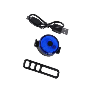 Vente en gros de feux arrière de vélo Cob rouges à haute visibilité, rechargeables par USB, forme ronde, accessoire de sécurité multifonctionnel - Product Image 4