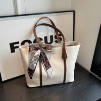 Grands Sacs Fourre-Tout pour Femmes Sac de Travail avec Foulard Sac Seau Sacs à Main Portés Épaule à Poignée Supérieure