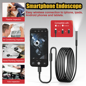 <span class=keywords><strong>Endoscope</strong></span> USB 3 en 1 Wi-Fi AN113, <span class=keywords><strong>endoscope</strong></span> étanche IP67, <span class=keywords><strong>caméra</strong></span> de canalisation industrielle, 1080P HD, type-C USB-iOS compatible téléphone/tablette - Product Image 5