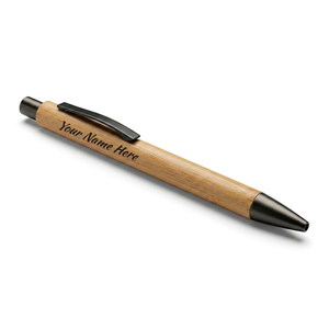 Stylo à bille en bambou écologique créatif, cadeaux personnalisables avec logo pour le bureau - Product Image 1