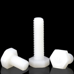10pcs/bag Factory Wholesale NINDEJIN Brand Class 6 Full Thread External Nylon Hexagon <b>Bolt</b> M3 <b>M4</b> M5 M6 Various Metric Sizes - Product Image 2