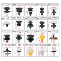 B04 Attaches Clip de garniture en plastique Clips de retenue de pince de porte en plastique