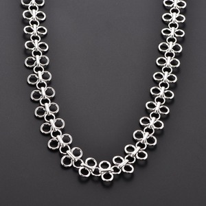 Collier ras du cou épais en acier inoxydable de 14 mm avec chaîne à maillons et nœud chinois pour hommes et femmes, style punk, hip-hop, rock, bijou en métal, cadeau - Product Image 4