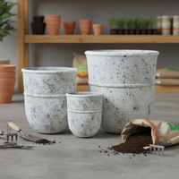 Jardinières en ciment nordiques pour l'extérieur et l'intérieur, style minimaliste écologique, pot de fleurs pour jardin et utilisation en centre commercial