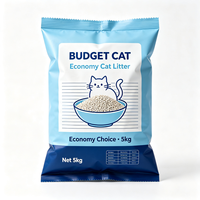 Sac d'emballage en plastique grande capacité pour litière pour chat, isolation des odeurs, résistant à l'usure, taille personnalisée pour sable pour chat lourd