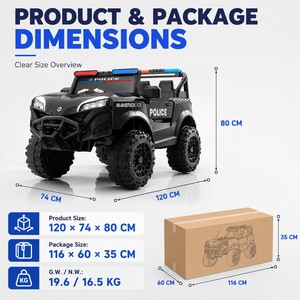 Voiture électrique pour enfants 12V4.5AH 380*2, UTV à quatre roues avec suspension, prix compétitif, musique, voitures électriques pour enfants - Product Image 1