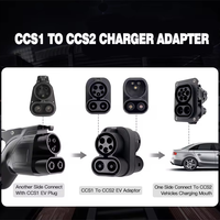Nouvel adaptateur de charge pour véhicules électriques CCS2 CCS1 pour véhicules électriques allemands, indice de protection IP65, 250A max, utilisant un chargeur rapide CCS1 DC nord-américain