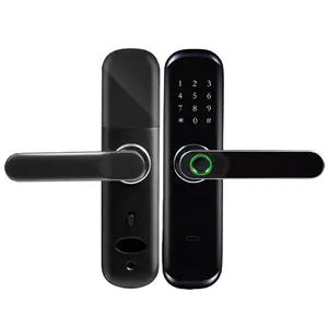 tuya or ttlock wireless digital smart door lock biometric fingerprint door lock with key