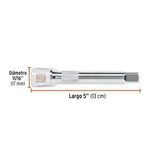 Prolunga Quadrata da 6 1/2 Pollici per Cricchetto, Lunga 5 Piedi, TRUPER - Product Image 3