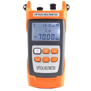 Multimeter serat optik NK300 1310/1550Nm, pengukur daya optik Digital dengan fungsi lampu merah