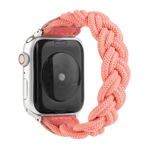 Pour <span class=keywords><strong>Apple</strong></span> <span class=keywords><strong>Watch7</strong></span>-1se Bracelet de montre élastique tressé pour Iwatch7 Fried Dough Twists Bracelet de montre tressé pour Iwatch7-1se Bracelet de montre en nylon - Product Image 4